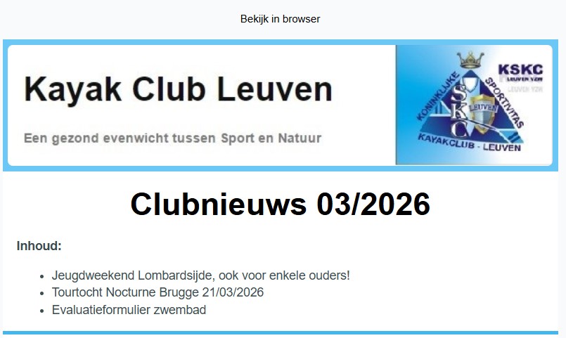 Nieuwsbrief 27 – 03/2026