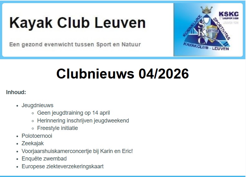 Nieuwsbrief 28 – 04/2026