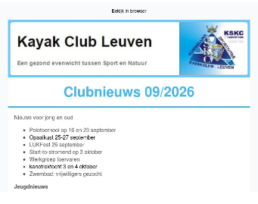 Nieuwsbrief 32 – 09/2026